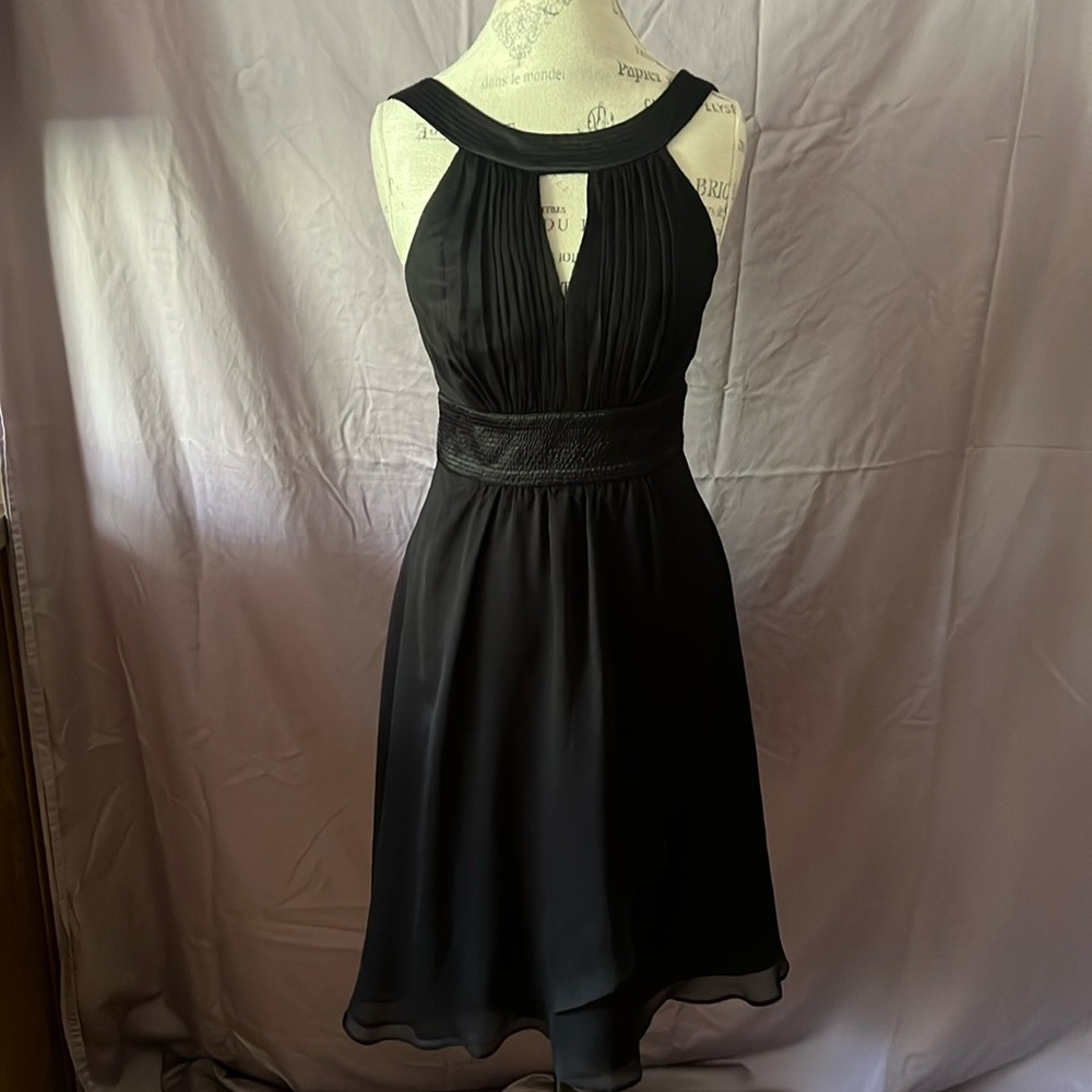 NWT White House Black Market  Black cocktail dress Size 6